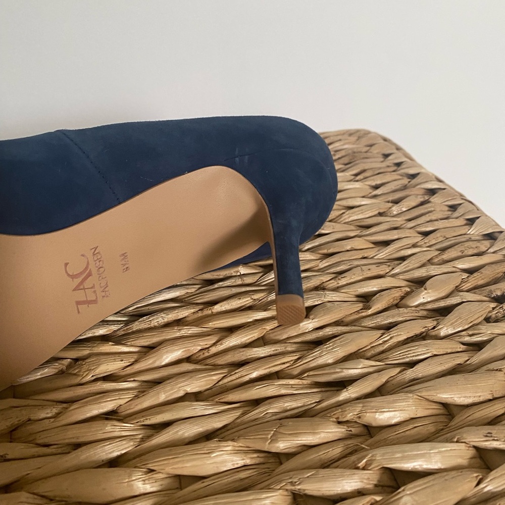 Zac Posen Navy Blue Heels - Picture 6 of 7